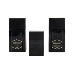 BERGAMO - erkaklar yuz parvarish sovg‘a to‘plami Black Homme, odekolon, emulsiya, toner
